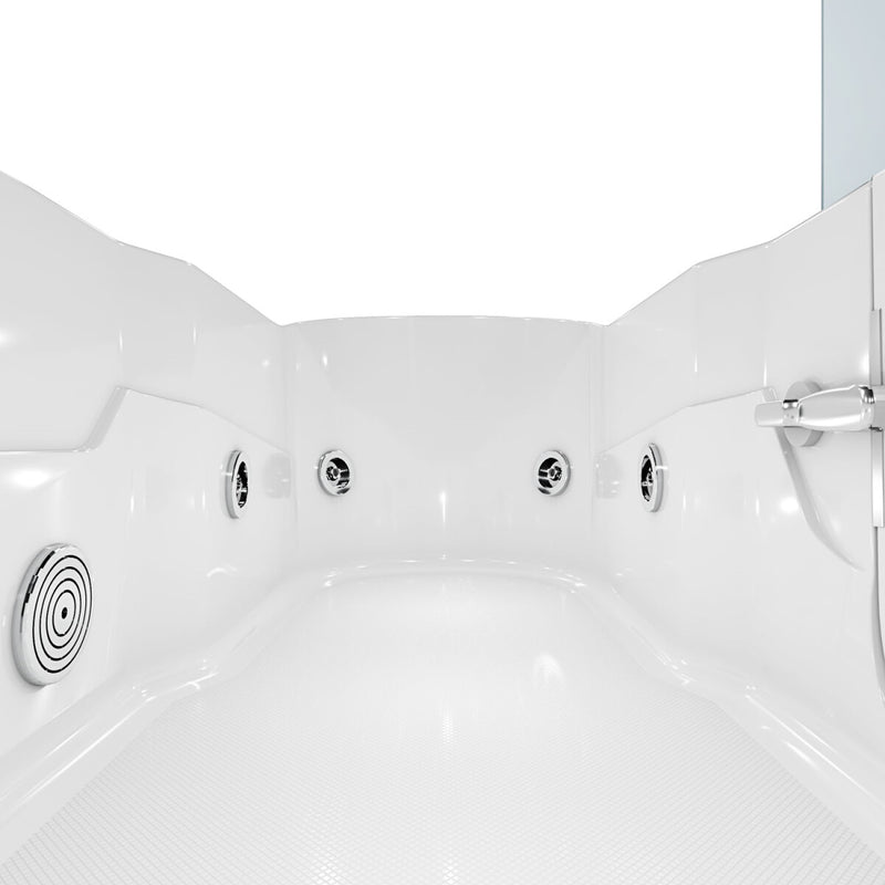 Acqua Vapore Seniorendusche Kombi Duschkabine Whirlpool Seniorenwanne mit Tür S17D-WP-R 75x150x194 cm OHNE 2K Scheiben Versiegelung