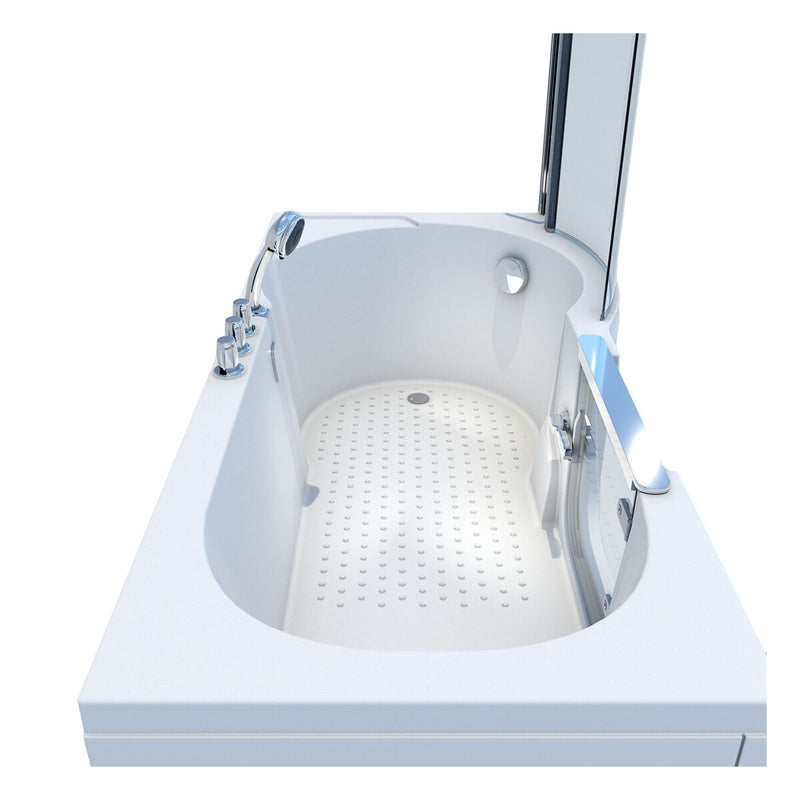 Acqua Vapore Seniorendusche und Badewanne mit Tür S12D-TH-L-EC Dusche 170x85cm mit 2K Scheiben Versiegelung