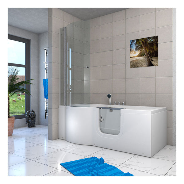 Acqua Vapore Seniorendusche und Badewanne mit Tür S12D-TH-R Dusche 85x170cm ohne 2K Scheiben Versiegelung