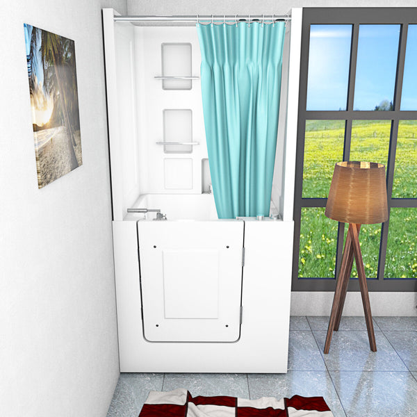 Acqua Vapore Seniorendusche und Kombination Wanne mit Whirlpool S02D-WP-A-R 78x100x205cm