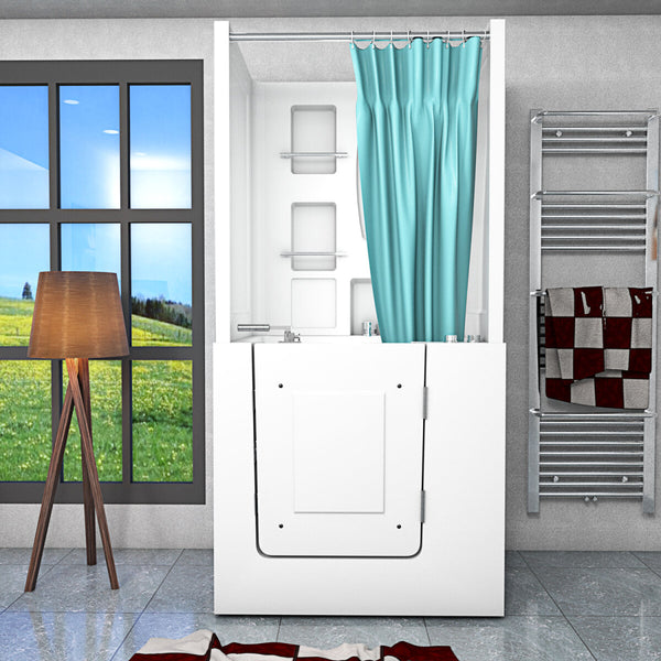 Acqua Vapore Seniorendusche und Kombination Wanne mit Whirlpool S02D-WP-B-R 100x78x205cm