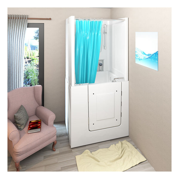 Acqua Vapore Seniorendusche und Kombination Wanne mit Whirlpool S02D-WP-C-L 100x78x205cm