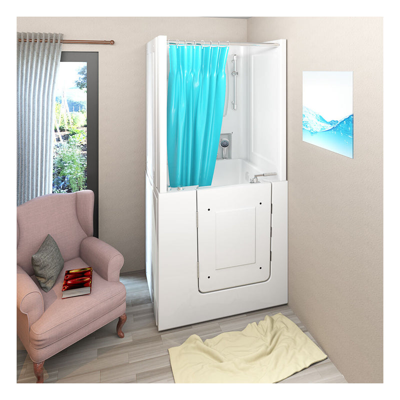 Acqua Vapore Seniorendusche und Kombination Wanne mit Whirlpool S02D-WP-C-L 100x78x205cm