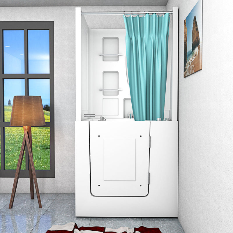 Acqua Vapore Seniorendusche und Kombination Wanne mit Whirlpool S02D-WP-C-R 100x78x205cm