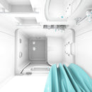 Acqua Vapore Seniorendusche und Kombination Wanne mit Whirlpool S02D-WP-C-R 100x78x205cm