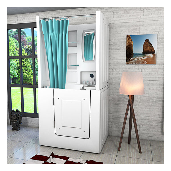 Acqua Vapore Seniorendusche und Kombination Wanne mit Whirlpool S02D-WP-TH-B-L 100x78x205cm