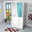 Acqua Vapore Seniorendusche und Kombination Wanne mit Whirlpool S02D-WP-TH-B-R 100x78x205cm