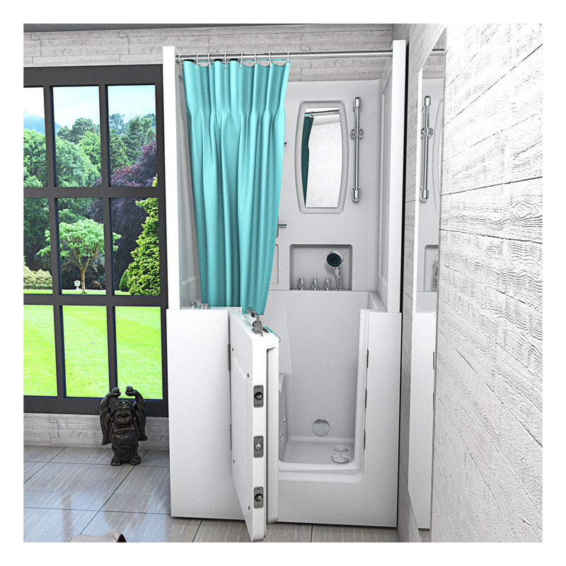 Acqua Vapore Seniorendusche und Kombination Wanne mit Whirlpool S02D-WP-TH-C-L 100x78x205cm