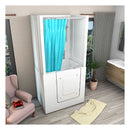 Acqua Vapore Seniorendusche und Sitzwanne Kombination Wanne mit Tür S02D-B-L 100x78x205cm