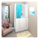 Acqua Vapore Seniorendusche und Sitzwanne Kombination Wanne mit Tür S02D-C-L 100x78x205cm