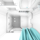 Acqua Vapore Seniorendusche und Sitzwanne Kombination Wanne mit Tür S02D-TH-A-R 78x100x205cm