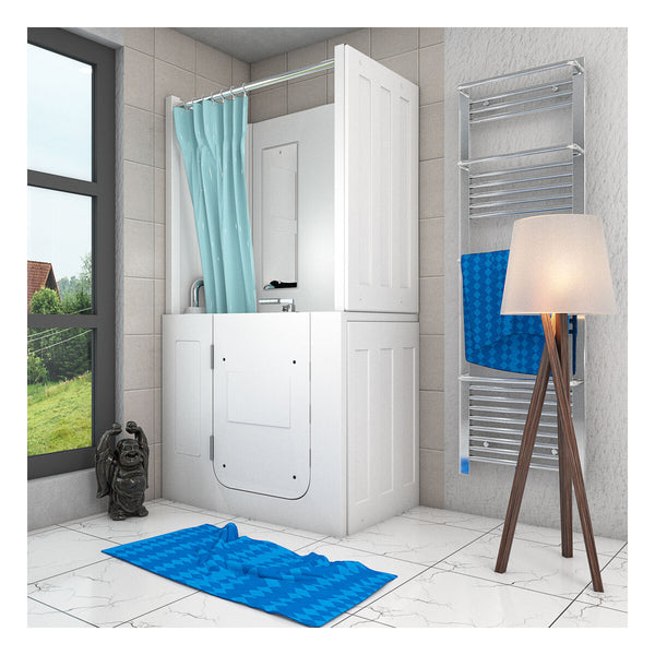 Acqua Vapore Seniorendusche und Sitzwanne Kombination Wanne mit Tür S08D-A-L 68x110x205cm