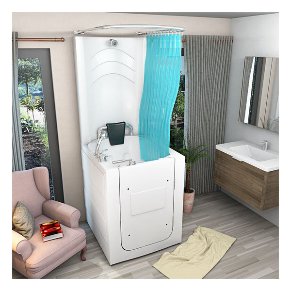 Acqua Vapore Seniorendusche und Sitzwanne Kombination Wanne mit Tür S10D 80x90x215cm
