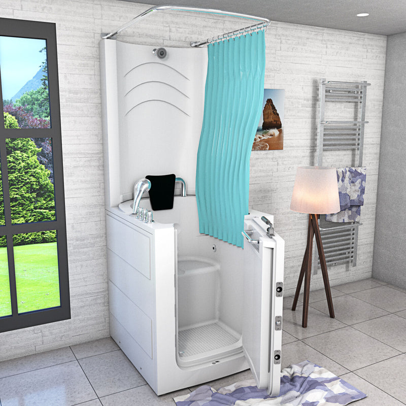 Acqua Vapore Seniorendusche und Sitzwanne Kombination Wanne mit Tür S10D-TH 80x90x215cm