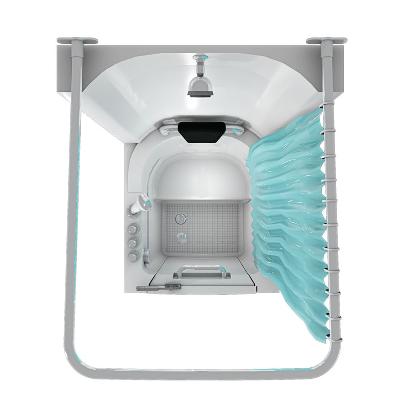 Acqua Vapore Seniorendusche und Sitzwanne Kombination Wanne mit Tür S10D-TH 80x90x215cm