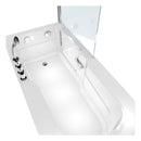 Acqua Vapore Seniorendusche und Sitzwanne Kombination Wanne mit Tür S17D-TH-L-EC 150x75x194cm