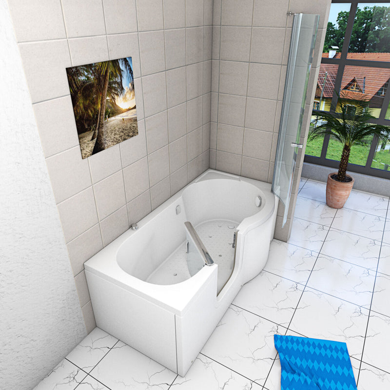 Acqua Vapore Seniorendusche und Wanne mit Whirlpool S12D-AIR-L-ALL Dusche 170x85cm