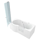 Acqua Vapore Seniorendusche und Wanne mit Whirlpool S12D-AIR-R Dusche 85x170cm ohne 2K Scheiben Versiegelung OHNE 2K Scheiben Versiegelung