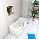 Acqua Vapore Seniorendusche und Wanne mit Whirlpool S12D-TH-AIR-L Dusche 170x85cm ohne 2K Scheiben Versiegelung