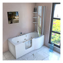 Acqua Vapore Seniorendusche und Wanne mit Whirlpool S12D-TH-WP-L-ALL Dusche 170x85cm ohne 2K Scheiben Versiegelung