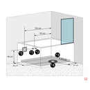 Acqua Vapore Seniorendusche und Wanne mit Whirlpool S12D-TH-WP-L Dusche 170x85cm ohne 2K Scheiben Versiegelung