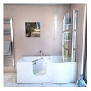 Acqua Vapore Seniorendusche und Wanne mit Whirlpool S12D-TH-WP-L-EC Dusche 170x85cm mit 2K Scheiben Versiegelung