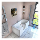Acqua Vapore Seniorendusche und Wanne mit Whirlpool S12D-TH-WP-L-EC Dusche 170x85cm mit 2K Scheiben Versiegelung