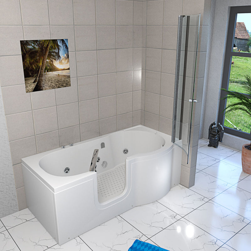 Acqua Vapore Seniorendusche und Wanne mit Whirlpool S12D-WP-L-EC Dusche 170x85cm