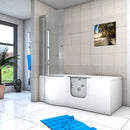 Acqua Vapore Seniorendusche und Wanne mit Whirlpool S12D-WP-R Dusche 85x170cm ohne 2K Scheiben Versiegelung OHNE 2K Scheiben Versiegelung