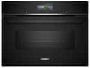 Siemens CM776GKB1 Pyrolyse Kompakt-Backofen mit Mikrowelle Schwarz