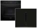 Siemens EQ226EA51Z Set Backofen Deep black inox HB213ABB3 + Induktionskochfeldabzug ED651BS16E