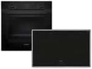 Siemens EQ224IA01Z Set Backofen Deep black inox HB213ABB3 + Induktionskochfeld EH845BFB5E