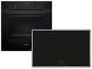 Siemens Set EQ524I3BZ Backofen Deep Black Inox HB237GBB3 + Induktionskochfeld autark EH845BFB5E
