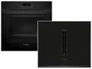 Siemens Set PQ226EA51Z Pyrolyse Backofen Deep black inox HB271ABB3 + Induktionskochfeldabzug ED651BS16E