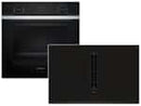 Siemens PQ314IV0SZ Set Pyrolyse Backofen Edelstahl HB273ABS3 + Induktionskochfeldabzug ED851BS16E
