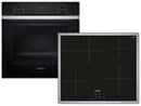 Siemens Set PQ212XA02Z  Pyrolyse Backofen Edelstahl HB273ABS3 + Induktionskochfeld EH64KBFB5E