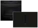Siemens PQ527EA6BZ Set Pyrolyse Backofen Deep Black Inox HB279GBB3 + Induktionskochfeldabzug ED851BS16E