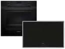 Siemens Set PQ524IA3BZ Pyrolyse-Backofen Deep Black Inox HB279GBB3 + Induktionskochfeld autark EH845BFB5E