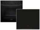 Siemens EQ322IAAB Set Einbauherd HE213ABB4 Deep Black Inox + Induktions-Kochfeld EI631CFB1E