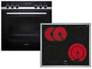 Siemens PQ521KA11 Set Pyrolyse Einbauherd HE578GBS3 Edelstahl + Glaskeramikkochfeld EA64RGNA1E