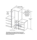 Signature Einbaukühlschrank SKSFD3614P, 2 Türen, 2 Laden, 90 cm, 486 Liter