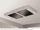 Silverline ALD1041SIWM SET Altena ALD1041S Deckenhaube 100 cm Edelstahl/Schwarzglas + Innenwandmotor