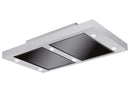 Silverline Altena ALD104.1S Deckenhaube 100 cm Edelstahl/Schwarzglas