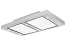 Silverline Altena ALD104.1W Deckenhaube 100 cm Edelstahl/Weißglas