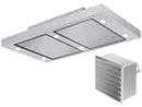 Silverline ALD1241EIWM SET Altena ALD1241E Deckenhaube 120 cm Edelstahl + Innenwandmotor
