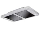 Silverline Altena ALD124.1S Deckenhaube 120 cm Edelstahl/Schwarzglas
