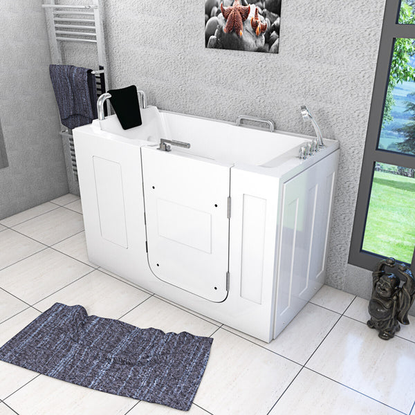 Acqua Vapore Sitzbadewanne Senioren Wanne Sitzwanne mit Tür S07-TH-B-R 140x76cm