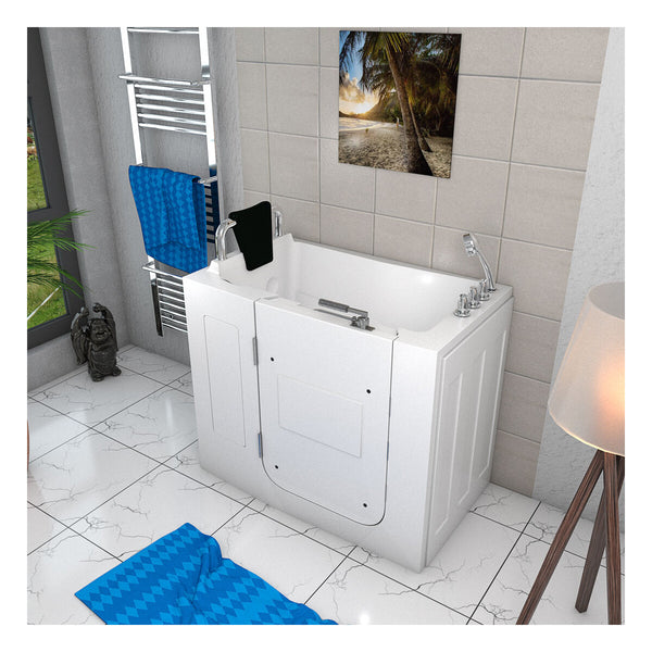Acqua Vapore Sitzbadewanne Senioren Wanne Sitzwanne mit Tür S08-TH-B-L 110x68cm