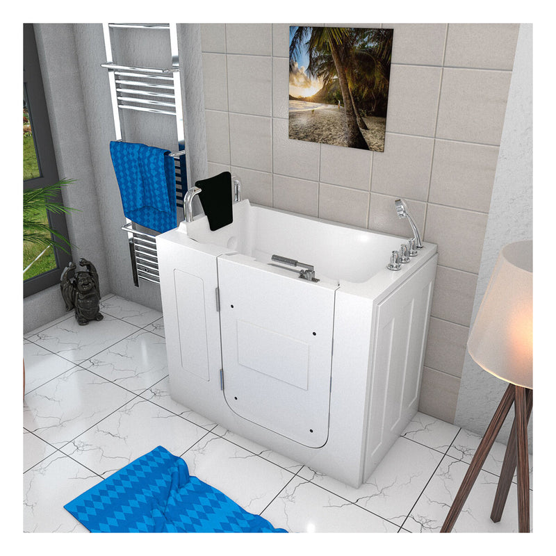 Acqua Vapore Sitzbadewanne Senioren Wanne Sitzwanne mit Tür S08-TH-B-L 110x68cm