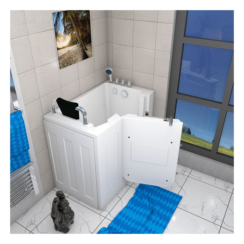 Acqua Vapore Sitzbadewanne Senioren Wanne Sitzwanne mit Tür S08-TH-C-L 110x68cm